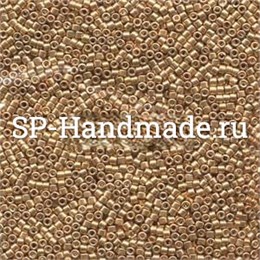 Delica 11/0 Galvanized Yellow Gold Dyed DB0410 - Galvanized Yellow Gold Dyed