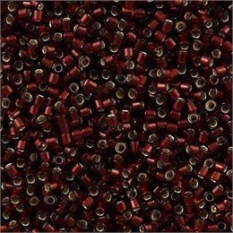 Delica 11/0 Silver Lined Glazed Dk.Cranberry DB1685 - Silver Lined Glazed Dk.Cranberry