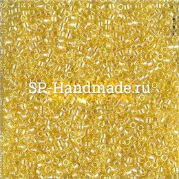 Бисер Miyuki Delica 11/0 DB1886 - Transparent Yellow Luster 5 гр (Япония) DB1886 - Transparent Yellow Luster