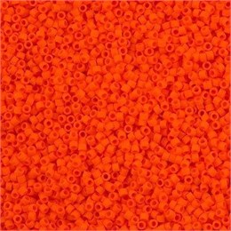 Бисер Miyuki  Delica 11/0 DB0752 - Opaque Orange Matted 2,5 гр (Япония) MI-241-1