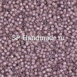 Бисер Miyuki Delica 11/0 DB1791 - White Lined Smoky Amethyst AB 5 гр (Япония) DB1791 - White Lined Smoky Amethyst AB