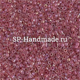 Бисер Miyuki Delica 11/0 DB1746 - Claret Lined Opal AB 5 гр (Япония) DB1746 - Claret Lined Opal AB