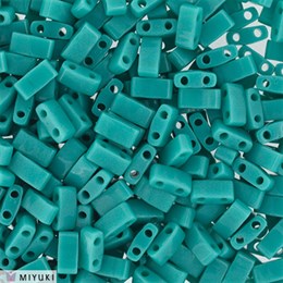 Бисер Miyuki Half Tila HTL0412 - Opaque Turquoise Green 2,5 гр (Япония) JP-90-1