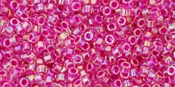 TT-01-785 TOHO - Treasure #1 (11/0) : Inside-Color Luster Crystal/Hot Pink-Lined