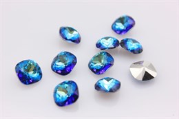 Хрустальный кушон Preciosa (Square Maxima) Crystal Bermuda Blue 10x10 мм 1 шт (Чехия)