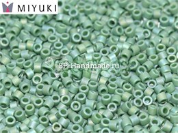 Бисер Miyuki  Delica 11/0 DB2311 - Matted Opq Glazed Turtle Green AB 2,5 гр (Япония) MI-460-1