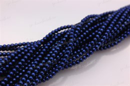 Стеклянный жемчуг PRECIOSA Ornela глянцевый 2 мм №70538 темный синий 30 шт