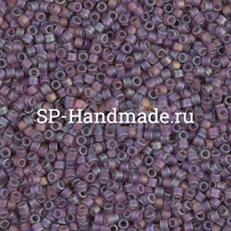 Бисер Miyuki  Delica 11/0 DB0869 - Matted Transp Mauve AB 2,5 гр (Япония) MI-270