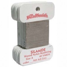 Нитки Silamide цвет пепельно-серый / размер A / 36,5м / 1шт