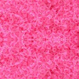 Бисер Toho  Demi Round  TN-11-971  11/0 2.2mm  Inside-Color Matte Crystal/Neon Pink-Lined 5 гр (Япония)