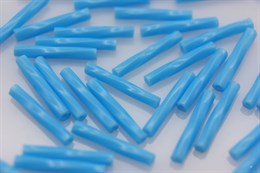 Стеклярус витой  Miyuki Twist Beads   12 мм 0413 - Opaque Turquoise Blue /  2,5 гр  (Япония)
