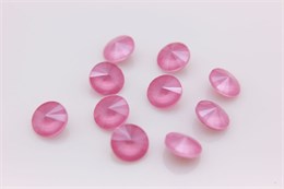 Риволи  Aurora   8  мм  Crystal Peony Pink 1 шт  (стекло K9) AU-395