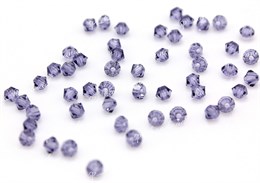 Биконусы хрусталь 4 мм Tanzanite 10 шт (Preciosa) PR-471