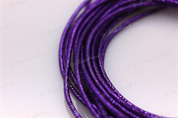 Канитель упругая, цвет фиолетовый 0,7 мм, 5 гр (Индия)
