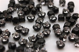 Шатоны Preciosa Crystal / оправа - цвет черный ss16/3,8-4,0 мм 10 шт (Чехия)