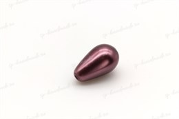 Хрустальный жемчуг Preciosa Maxima (Pearl Pearl) 10х6 мм  Light Burgundy, 1 шт