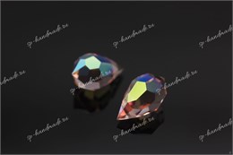 Подвеска  Preciosa Drop Pendant (681)  6*10 мм Light Rose AB / 1 шт (Чехия) DP-40