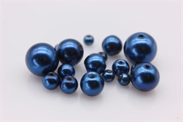 Микс жемчуга Синий, 17шт (от 4 до 12 мм)