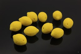 Бусина/подвеска Лимон 10x14 мм, цвет желтый, 1 шт (Чехия)