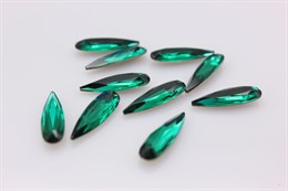 Raindrop 4331 20x6mm Emerald 1 шт Aurora (стекло K9)