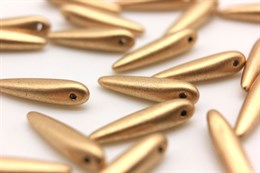 Бусины стеклянные Thorn beads 00030/01710 золотистые,5 x 16 мм, 10 шт PRECIOSA Ornela