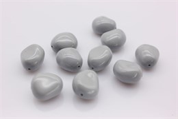 Хрустальный жемчуг Preciosa Maxima (Pearl Elliptic) 16х14 мм Ceramic Grey, 1 шт