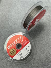 Тросик ювелирный, 0,30 мм (7 струн), цвет серебристый, 10 м (Япония)