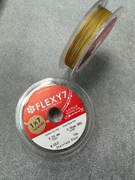 Тросик ювелирный, 0,30 мм (7 струн), цвет золотистый, 10 м (Япония)
