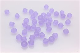 Биконусы хрустальные Preciosa 6 мм 10 шт Violet Matt (Чехия)