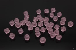 Биконусы хрустальные Preciosa 6 мм 10 шт Pink Sapphire Matt (Чехия)