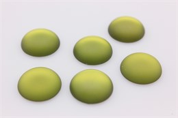 Уценка! Бусина кабошон LunaSoft 18мм Olive 528, 1 шт