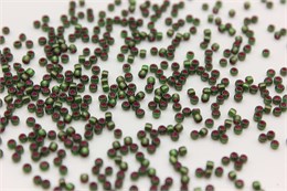 Бисер Toho Round 11/0 2204 Dyed Silver-Lined Pink Frosted Olivine 5 гр. (Япония) JP-818-1