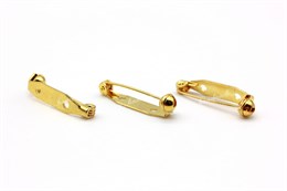 Основа для броши роторный замок цвет золото 20 мм 10 шт (Япония) СП