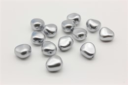 Хрустальный жемчуг Preciosa Maxima (Pearl Elliptic) 11х9.5 мм Lighr Grey, 1 шт
