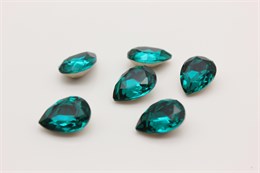 Капля 3003  №127 Emerald  14х10мм, 1 шт Dongzhou AU-653