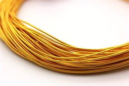 Канитель жесткая Dark Gold  1 мм  5 гр  (Индия)