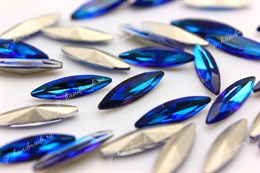 Слим наветт 4221 Aurora Crystal Bermuda Blue  / 15x4 мм 1 шт (стекло K9)