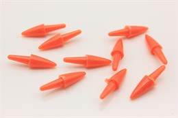 Носик-морковка для игрушек, 11х5 мм, цвет оранжевый, 1 шт