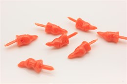 Носик-морковка для игрушек, 18х8 мм, цвет оранжевый, 1 шт