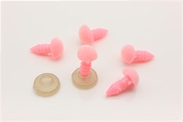 Носик для игрушек бархатный, с заглушками, 11х8 мм, цвет розовый, 1 шт