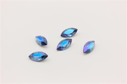 Наветт Aurora Sapphire Shimmer / 10x5 мм 1 шт (стекло K9)