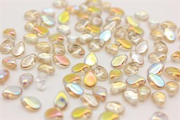 Pip Beads 5 x 7 mm 00030 - Crystal / 98534 - Lemon Rainbow 1 шт.