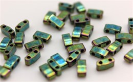 Бисер Miyuki Half Tila HTL0468 Metallic Green Iris 2,5 гр (Япония) JP-1117