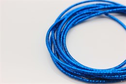 Канитель упругая, цвет голубой  1 мм, 5 гр (Индия)