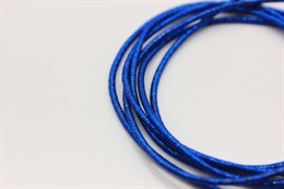 Канитель упругая, цвет синий  1 мм, 5 гр (Индия)
