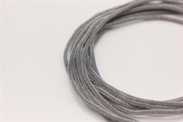 Канитель упругая, цвет серый с мраморным эффектом  1 мм, 5 гр (Индия)