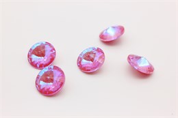 Риволи Aurora 14 мм Crystal Lotus Pink Delite 1 шт (стекло K9)