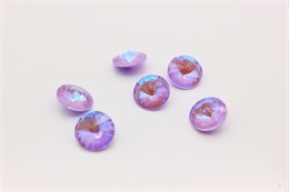 Риволи Aurora 12 мм Crystal Violet Delite 1 шт (стекло K9) AU-751