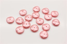 Бусины Ripple beads 12мм, 02010/25007 матовые розовые, 10 шт