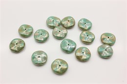 Бусины Ripple beads 12мм, 63130/43400 зеленые, 10 шт